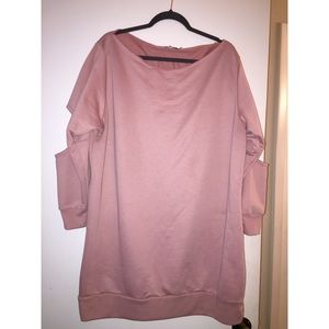 Plus size cut out sweater